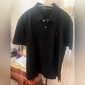 Ralph‎ Lauren polo shirt for Men Custom Slim Fit  Cotton black XXL